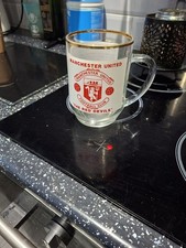 Manchester United Tankard Pint Glass Fab Item