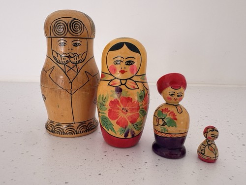 Vintage ussr nesting dolls - nesting,