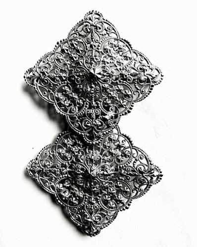 Silver tone metal nurses - silver,