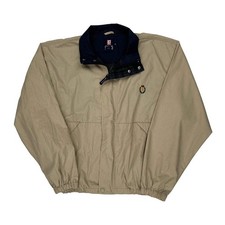 Chaps Ralph Lauren Harrington Jacket - XL Beige Polyester Blend