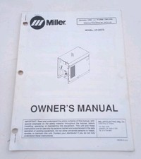 MILLER WELDER CP-250TS Owner's Manual 1990 Original