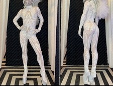 Catsuit With White Sequin