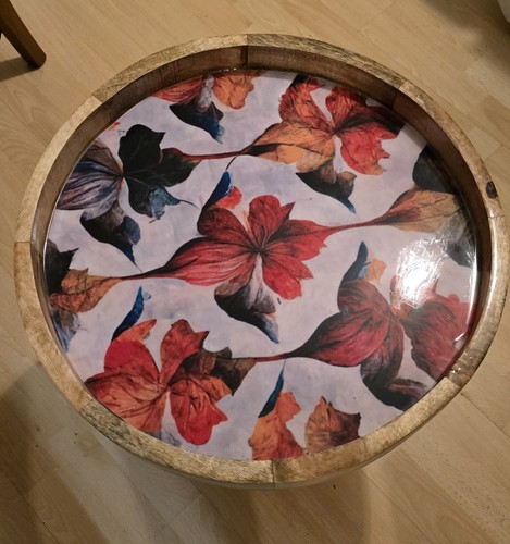 Handmade side table mango wood - handmade,