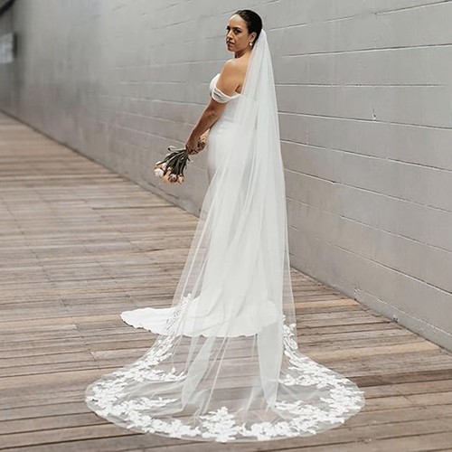 Long cathedral wedding veil - cathedral,