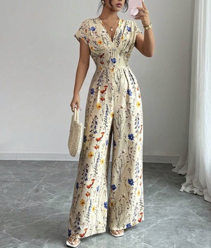 Spring summer floral - summer, jumpsuit