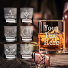 Personalised Whiskey Glass Engraved Glass Gift Any Occasion Glassware Whisky