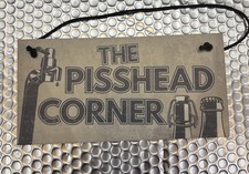 Pisshead corner Vintage Style Plaque/Sign Street Sign/Pub Sign
