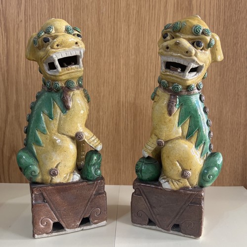 Pair chinese sancai - pair, of