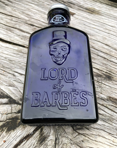Rare blue glass bottle with - glass,