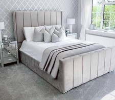 Double Winged Panel Bed Frame