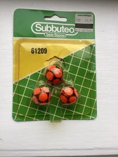 3 Subbuteo Orange Adidas Tango Footballs Ref.61209