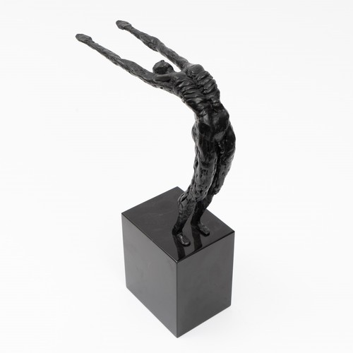 Bronze male figure statue - bronze,