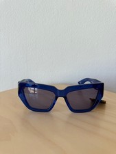 New Karen walker sunglasses eyewear glasses womens wrap god blue indigo