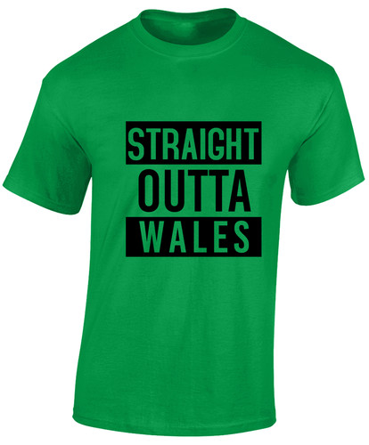 Straight outta wales mens - outta,