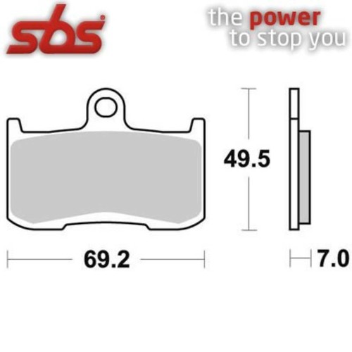 Pair brake pads 782dc - brake, 782