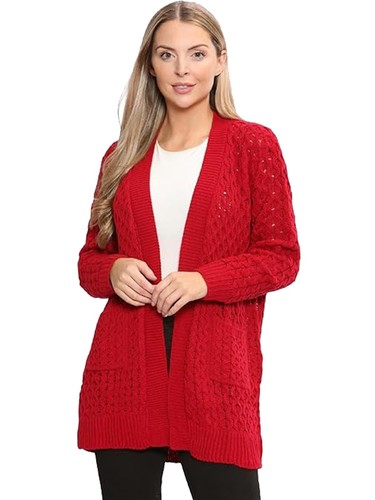 Ladies knitted chunky long - knitted,