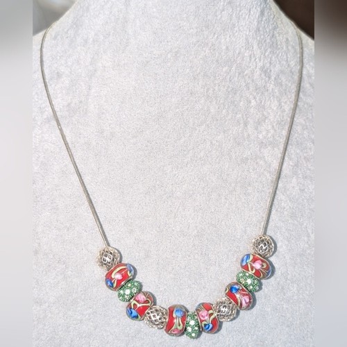 Vintage murano style necklace - style,
