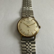 Vintage 1960s Rotary Swiss Made 17 Jewels Incabloc Men’s Wristwatch