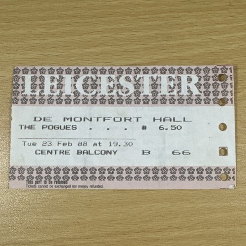 The pogues ticket - pogues, de