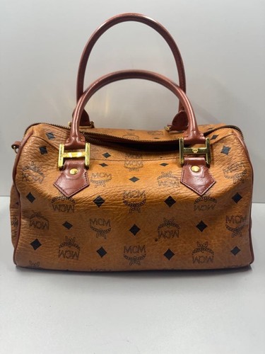 Mcm auth visetos leather tote - mcm,