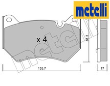 FRONT BRAKE PADS SET 22-1170-0