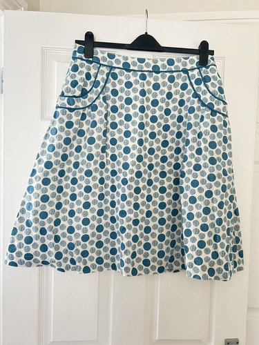 Boden linen skirt polka - linen, dot