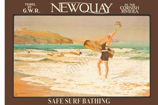 Vintage gwr railway poster - vintage,