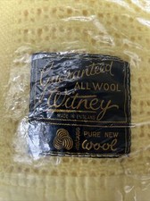 brand new yellow mothproofed odourless blanket all pure new wool made in witney