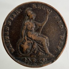 1841 Victoria Farthing Coin |