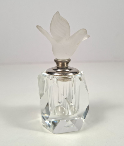 Vintage lead crystal perfume - crystal,