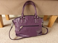 Ladies Dark Purple Leather