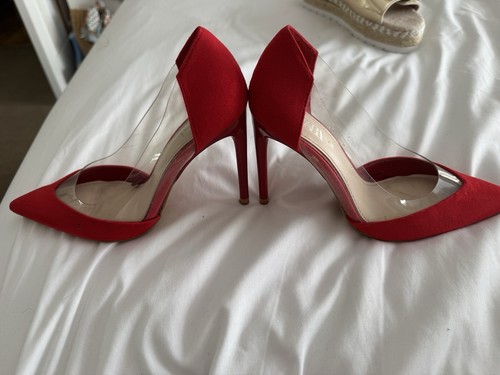 Zara pre 0wned red - red, suede
