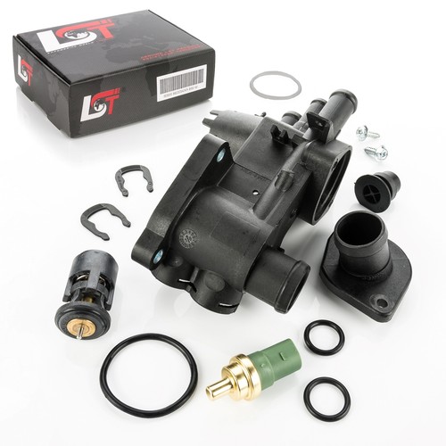 Coolant flange thermostat