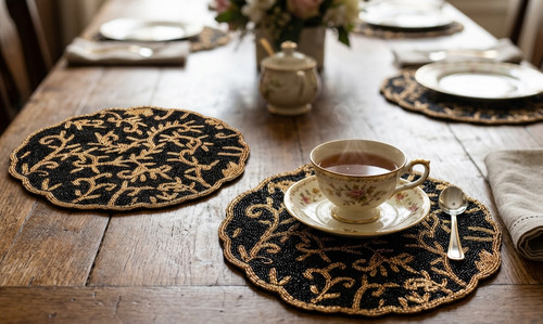 Set floral placemats - floral,