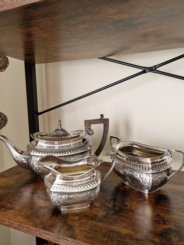Piece silverplated tea - piece,