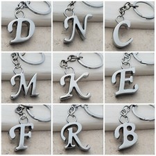 Letter Initial Alphabet Keychain keyring 