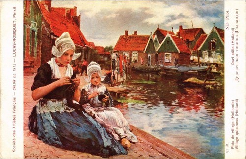 Cpa salon 1912 - salon,