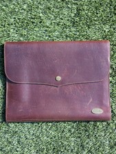 Vintage R.M. Williams Soft Brown Tan Leather A4 Document Case Wallet - Australia