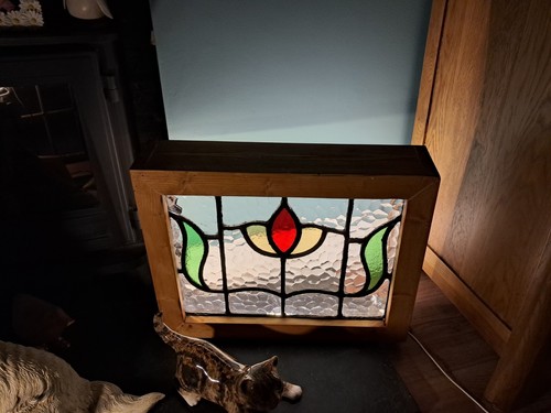 Stained glass leaded light box - leaded,