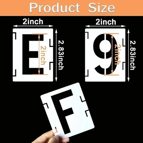 Inch letter stencils - letter,