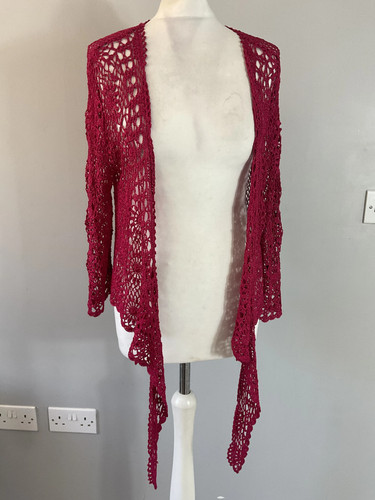 Vogue cardigan raspberry pink