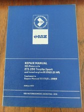 MZ ETS250 Trophy Sport and tuned engine ES250/2 (21 hp) Supplement repair manual