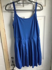 new 2xl womens blue swimming dress with built in shorts