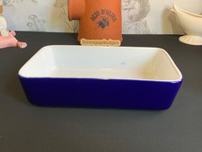 TOGNANA Oven Baking Serving Dish Cobalt Blue 23cm x 15cm Made in Italy VGC