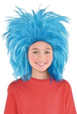 Dr. Seuss Thing 1 & Thing 2 Blue Wig – Fun Halloween Costume Accessory