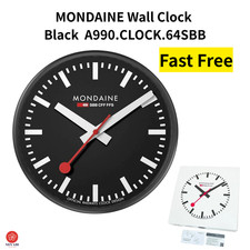 MONDAINE Wall Clock Black