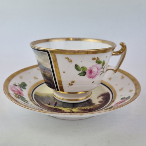 Antique 19thc cup saucer - cup, &