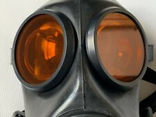 FM12 GAS MASK LENSES GENUINE SAS ORANGE RUBBER OUTSERTS (GAS MASK NOT INCLUDED) 