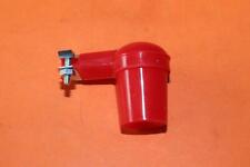 RED SCREW ON RUBBER SPARK PLUG CAP KLG REPLICA MOTORBIKE MOWER VINTAGE TRIALS