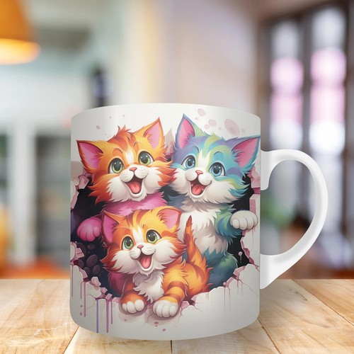 Lovely rainbow cats - lovely, office
